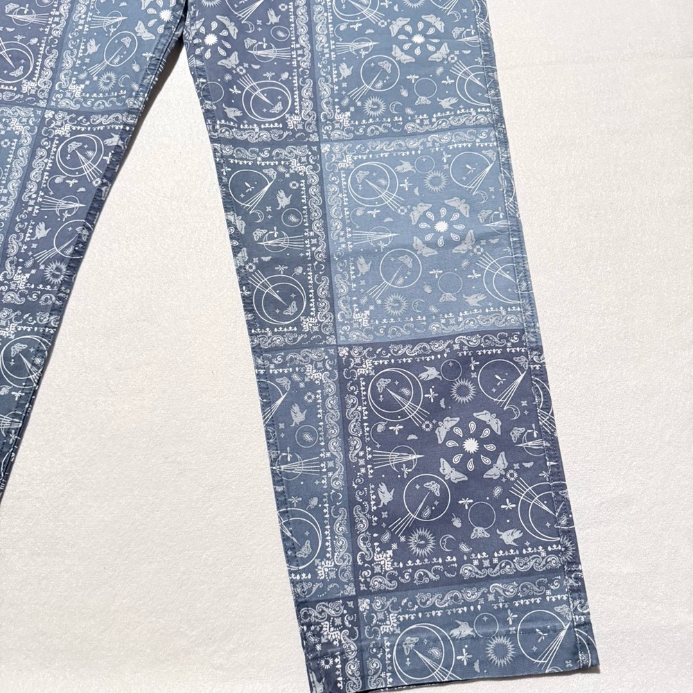 Levi's Premium Utility Bandana Printed Chore Pants Stretch Straight 36X32 NWT - Picture 4 of 10
